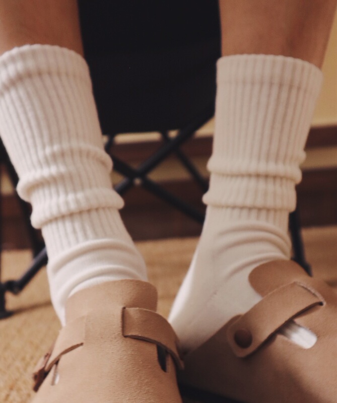 Wassail Japanese Style Trendy Socks, Amekaji City Boy Mid-Calf Socks, Thick Yarn, Solid Color, Sweat-Absorbent, Breathable, Non-Abrasive Wassail Japanese Style Trendy Socks, Amekaji City Boy Mid-Calf Socks, Thick Yarn, Solid Color, Sweat-Absorbent, Breathable, Non-Abrasive