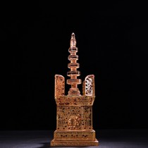A glazed Asoka relic pagoda with carved inscriptions and inscriptions was unearthed from an ancient temple. The pagoda contains relics.