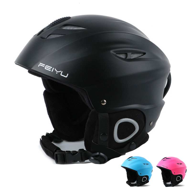 Ski helmet Children's unisex single board double board ski protective gear Single board size adjustable one-piece molding