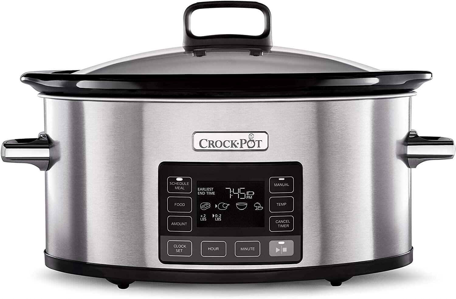 British Crock-Pot CSC066 slow cooker 5 6 liters digital control needs plug conversion head