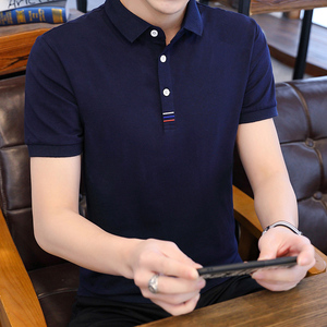 夏季男士商务休闲宽松Polo衫