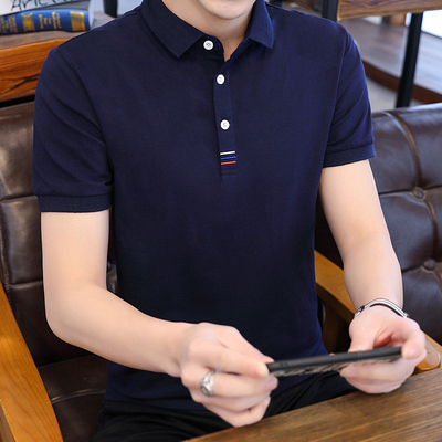 夏季男士商务休闲宽松Polo衫
