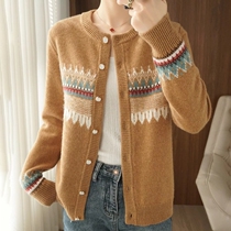 DonLevia ~ autumn winter new cashmere sweatshirt womens round collar thickened loose short fur coat retro and lazy