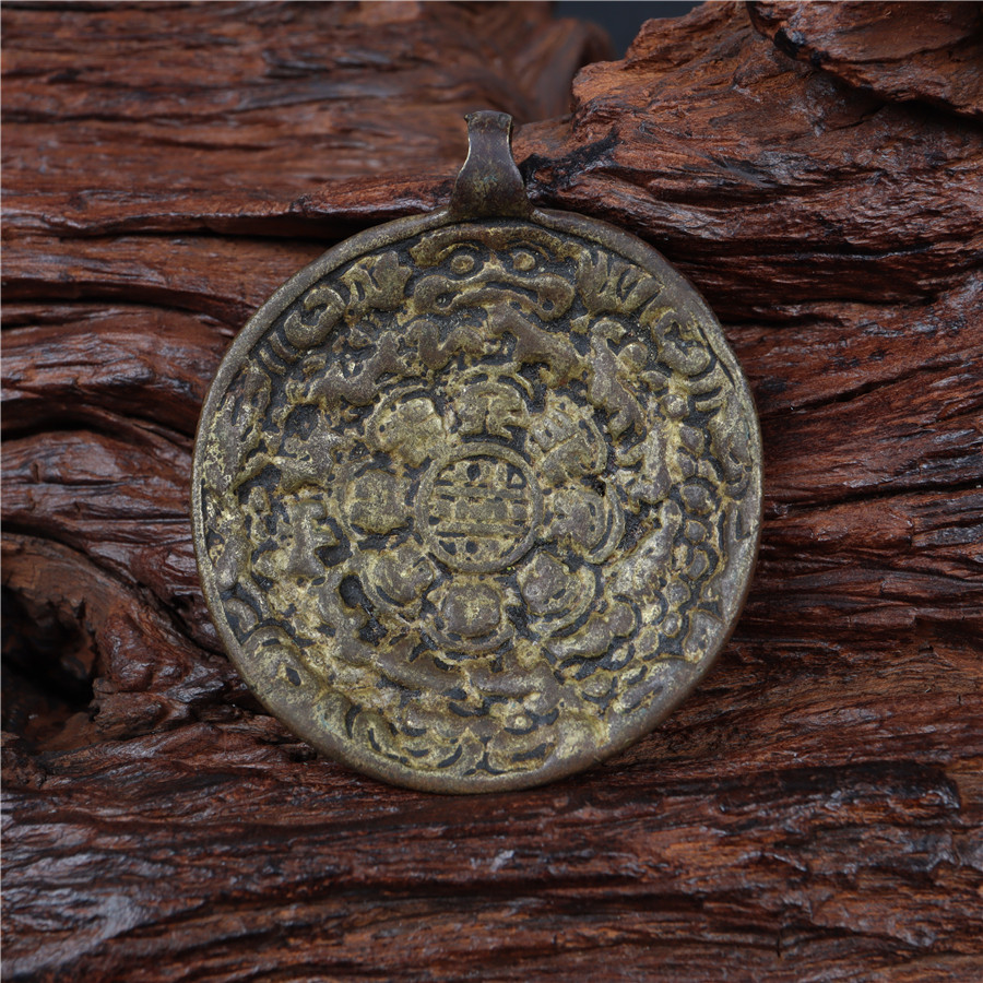 Special price Collection Bag Old Qing Dynasty Old Nine Palace Bagua Brand Frog Mouth Nine Palace Heirloom Boutique Theme