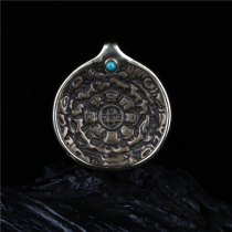 Special price Tibetan transfer 100% Pack Old Lima Copper Old 9 Palace gossip Tibetan Carry-on Bag Hung Tibetan Hanging Jewelry