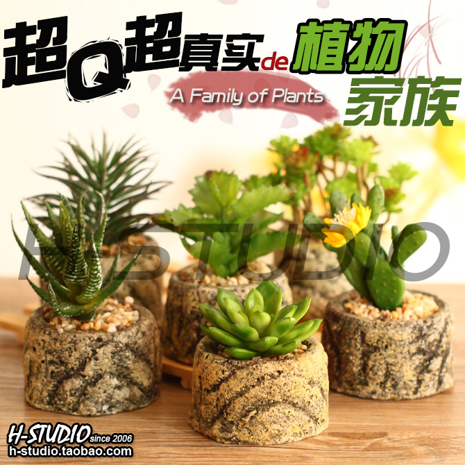 Buy 3 small stone basin green plant reptile box tortoise box lizard box with high simulation plant
