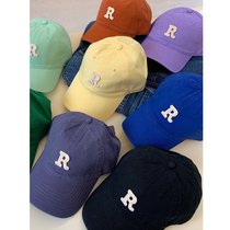 Ding Zouzou high-quality letters embroidered cotton baseball cap female Korean version trendy simple all-match soft top peaked cap male