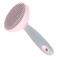 Самоаллевая стальная проволочная кисть розовая