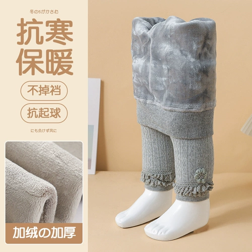 Утепленные леггинсы, детские штаны, осенние колготки для девочек