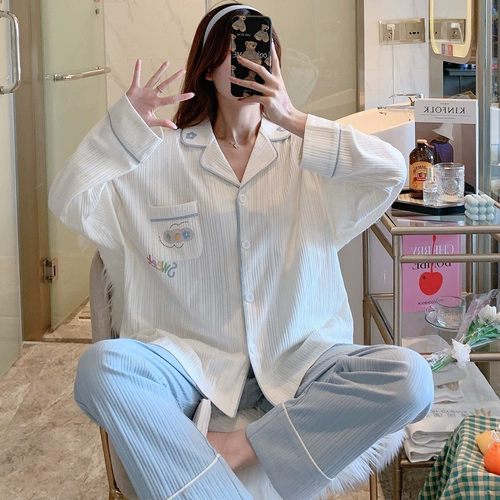 Демисезонная осенняя пижама, осенний модный лонгслив, трикотажный комплект, коллекция 2022, подходит для подростков