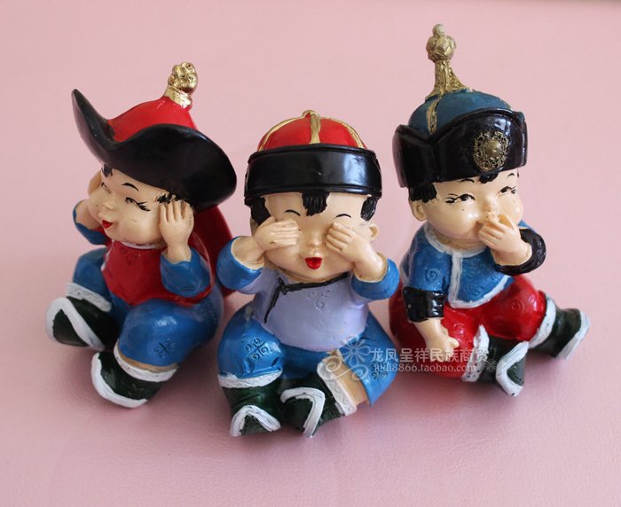 San Buwa Mongolian characteristics ornaments crafts Inner Mongolia specialties Craft gifts ornaments gifts resin dolls