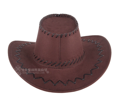 Западная ковбойская шляпа, прерийная дорожная солнцезащитная шляпа для мужчин и женщин, летняя крутая шляпа, монгольская искусственная кожа, дышащая шляпа с головой коровы, шляпа с большими полями