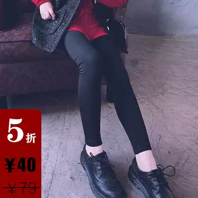 Aunt Leng customized girls cotton soft inner pants all-match magic pants casual plus velvet leggings parent-child style