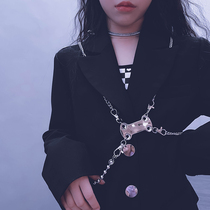 Cold Grand Lady Customized Children and Children in Europe and America Cool 100 Hitch Belt Street Dance Performance Accessories Chain Parent-child