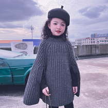 Cold bridesmaids custom girl baby coarse wool line knit cloak blouse blouse jacket autumn winter cloak warm jacket parent-child