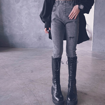 Cold bridesmaids custom girl autumn and winter workout jeans tight fit magic pants casual 100 hitch bottom pants parent-child