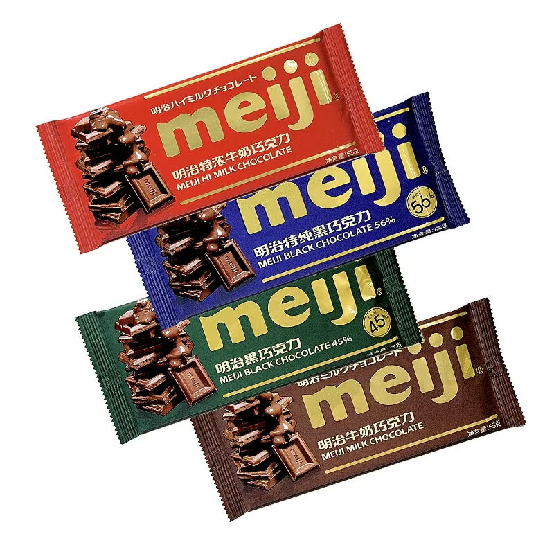 Шоколад Meiji объем 65 г молочный шоколад 56% чистый черный шоколад закуска