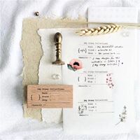 [Spot] Banxia Xiaoyu Malaysia My Stamp Collection Wood Seal