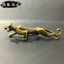Pure copper mao bi jia ornaments four treasures of the collection of calligraphy and painting dedicated antique bronze go tiger penholder copper leopard