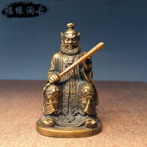 Antique pure copper Zhang TianShi ornaments ancestor TianShi Zhang Daoling statue bronze statue office living room home feng shui decoration