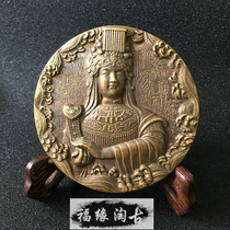 Bronze Mazu Statue of Statue of Bronze Statue Pure Bronze Days of the Lady of the Heaven of the Mother of the Lady of the Meizhou Mothers Statue Ancient playing of the Chore Collection
