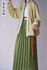 Старинное пальто 百褶裙【帝尧汉服】凤穿牡丹暗纹化纤吕细褶