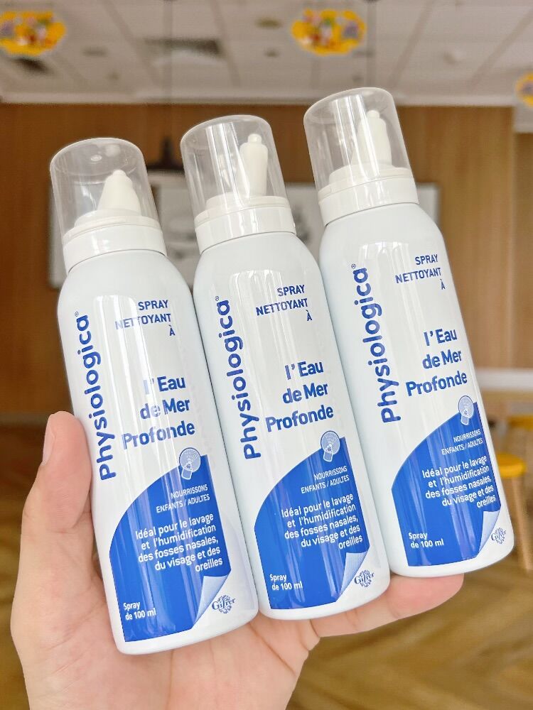 3 bottles of Gifrer saline nasal spray skin bud French nasal spray isotonic physiological sea salt water nasal congestion nasal wash