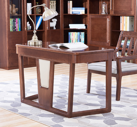 Light Furniture Import Red Oak Wood Desk Full Solid Wood Desk 1 2 m desk LSD158-61601 -