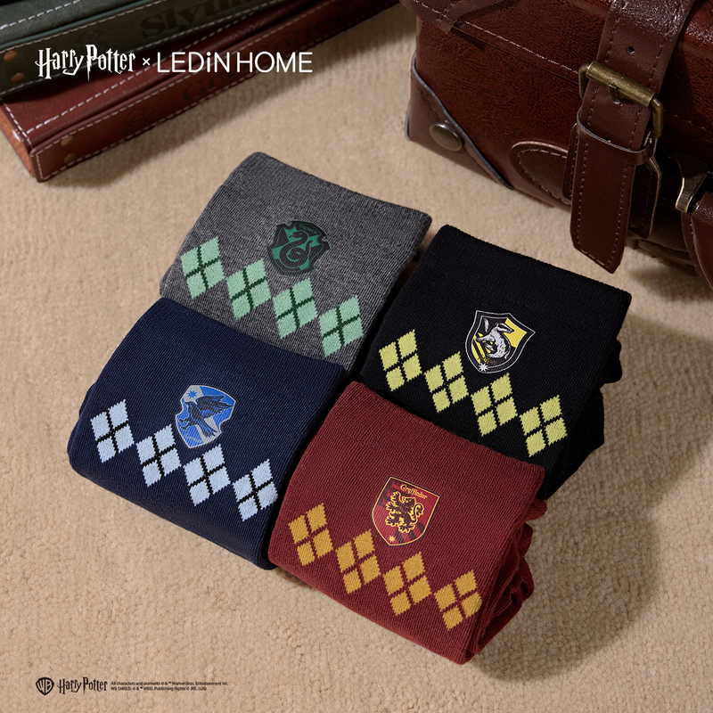 Letin 2026 New Socks Harry Potter Collaboration Four College Houses Socks Set Four Pairs Pack