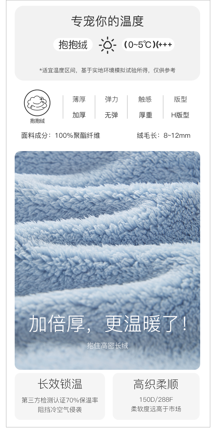 【中國直郵】樂町 珊瑚絨睡衣 情侶睡袍家居服 史迪仔 L碼 “聖誕節 新年 禮物首選”