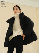ROEY WANG classic simple theR0W wind White Goose Down jacket new winter
