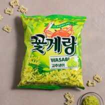 Bingo mustard snacks crab shape Crab Crab Crab spicy spicy seafood puffed Net red Korea imported food bag