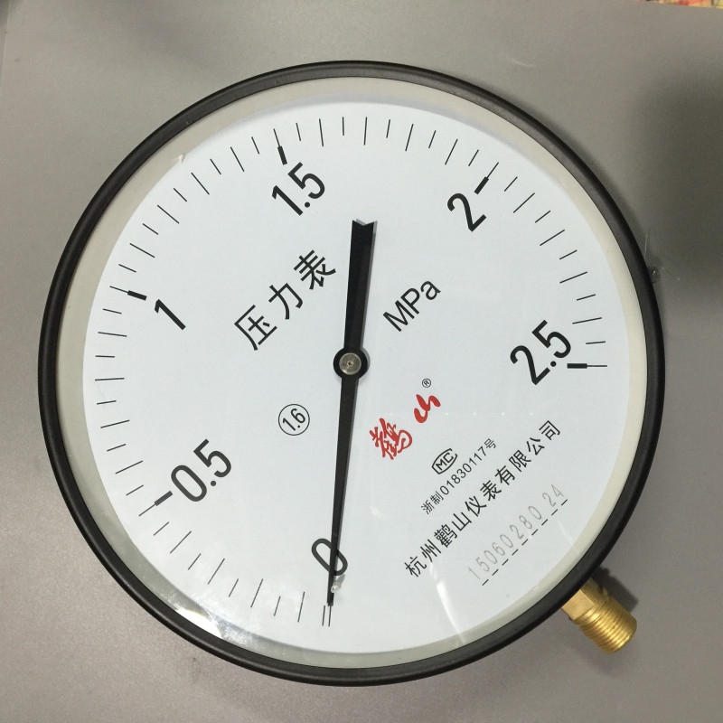 Spring tube boiler Pressure meter Y250 0 6 1 1 6 2 5MPa Hangzhou stork Mountain meter Y-200