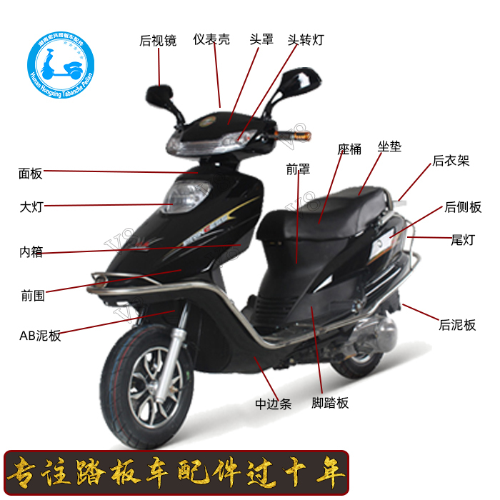 Zhongsha Scooter Plastic Parts, Big Princess Motorcycle Shell, Painted Parts, Huari, Jiulong, Shenlong, Taixiang, Chaotian, Guanghuan