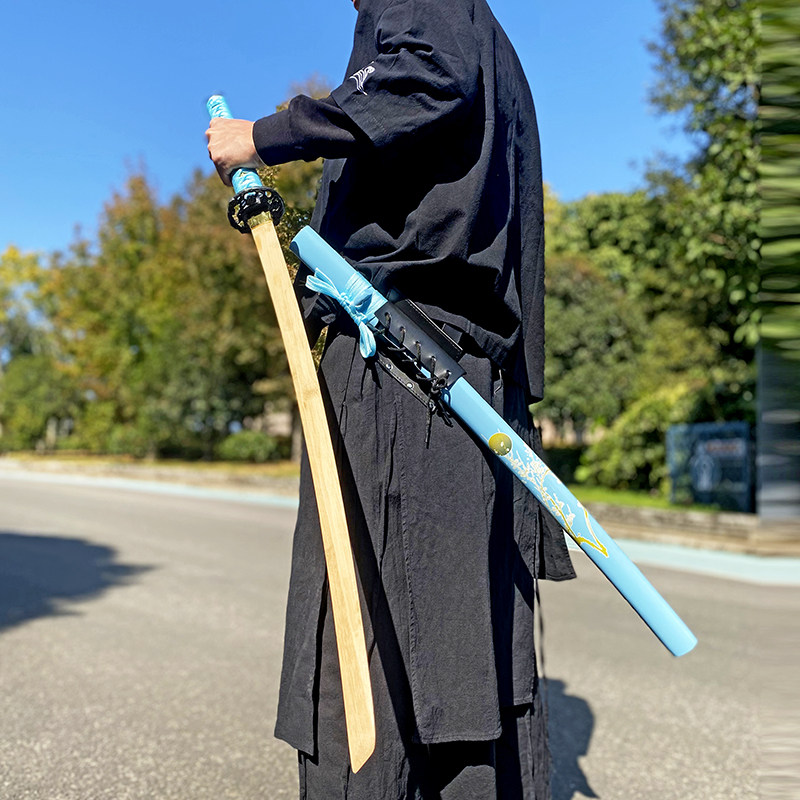 Residence Road Wood Knife With Sheath Warrior Blade Wood Sword Children Toy Knife Pluster Sword Bamboo Knife Solon Knife Wooden Sword Road