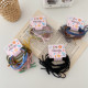 6 pieces of running quantity, basic bow hair ties, colorful hair ropes, sweet and versatile headbands, hair ties, rubber bands, hair accessories