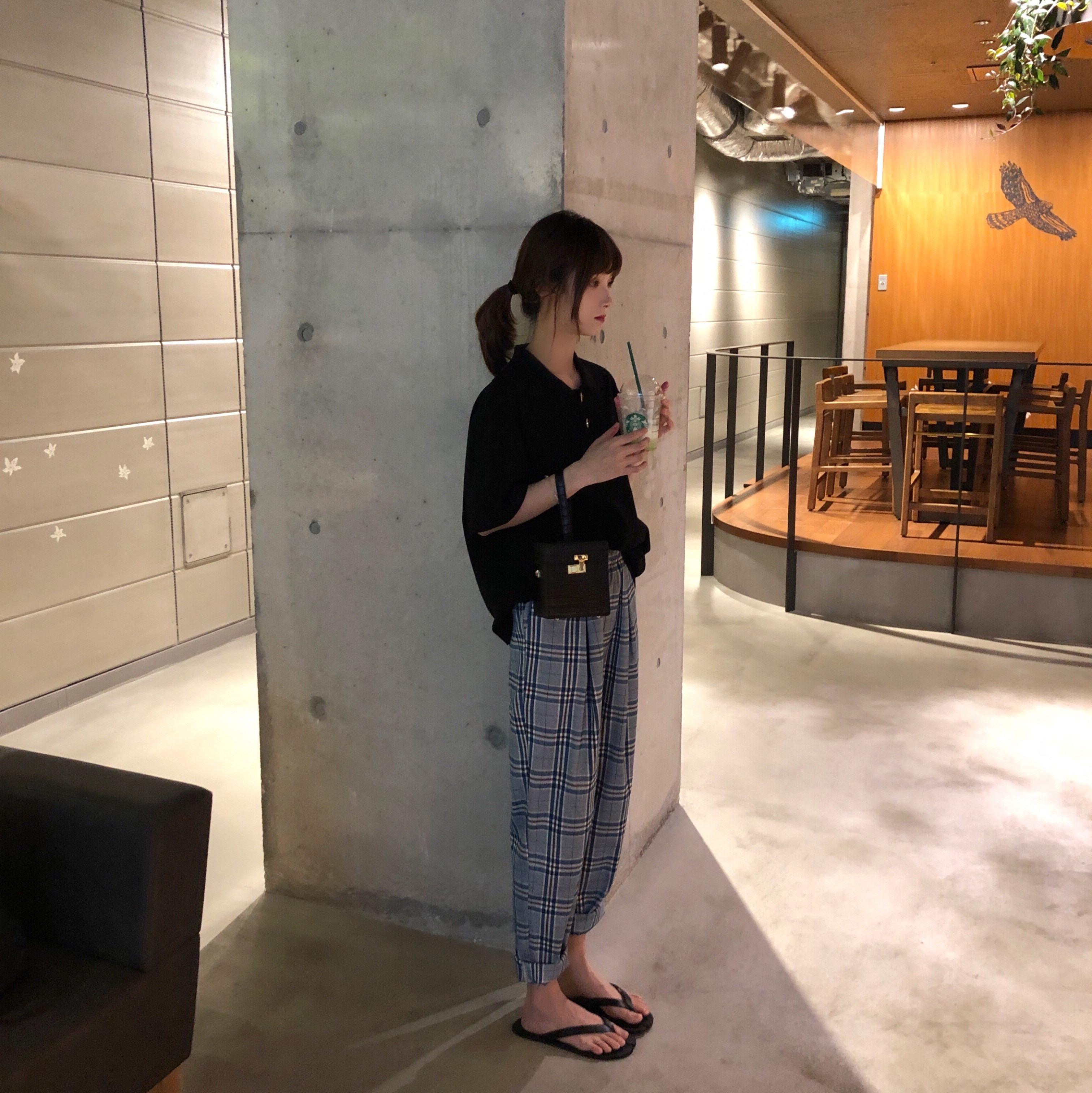 Fat sister 2022 new large - size women suitable for the thick thighs pants with loose, wide - legged pants are thin