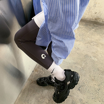 Fat sister mm size size womens autumn clothes 2021 new exterior wear slim tight leggings elastic sports yoga pants