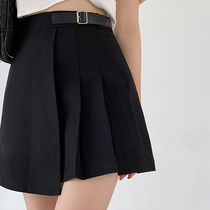 High-waisted pleated skirt skirt womens irregular slim a skirt large size womens 2021 summer New Tide