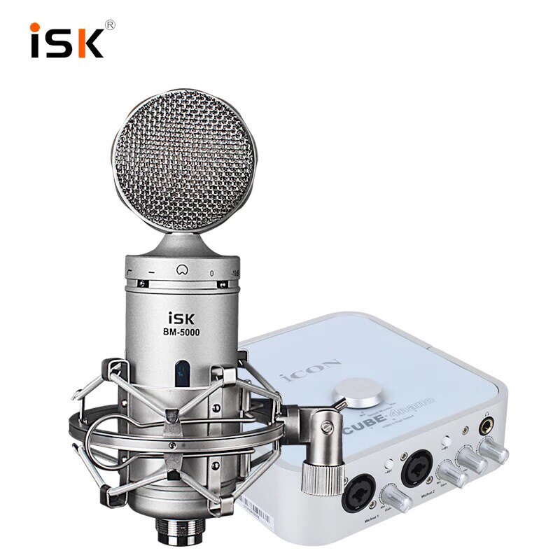 ISK BM - 5000 capacitor microphone specialized large vibration film computer mobile phone full set of microphone