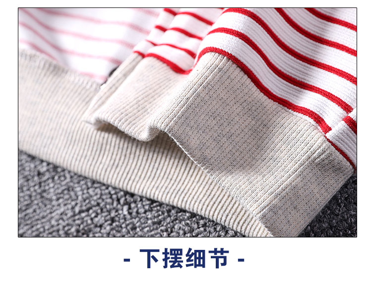 Trai Mùa Xuân và Mùa Thu Áo Giản Dị Trẻ Em của Sọc Đứng Cổ Áo Tops Trẻ Em Mặc Trẻ Em Cotton Quần Áo Mùa Xuân và Mùa Thu Mặc