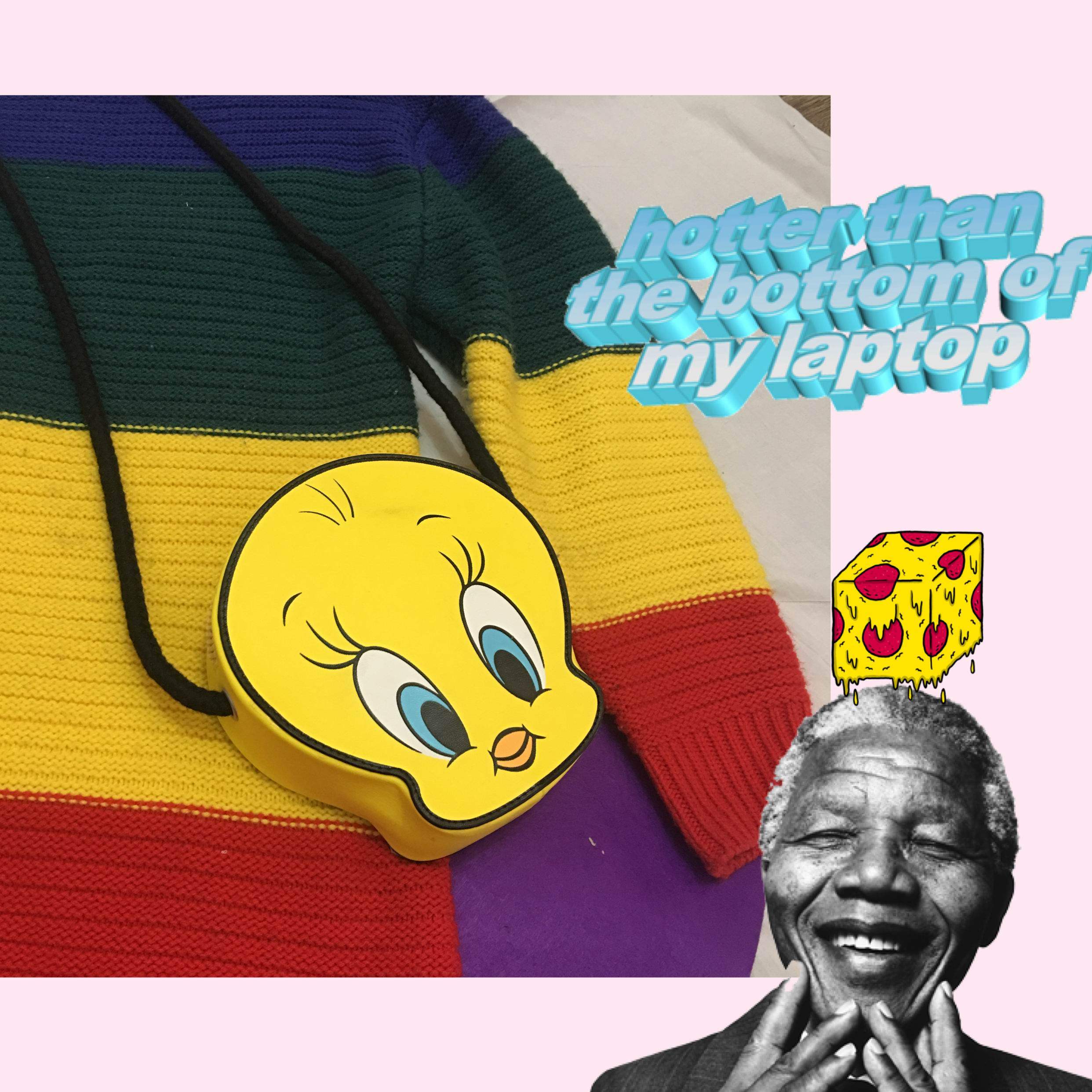 Carrying Quesy to school cute little bag