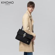 Knoomo English shoulder bag Shoulder Bag Mens tide fashion work class commuter bag large capacity canvas bag