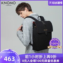 KNOMO mens backpack 2021 new business backpack British style 15 inch computer bag large capacity commuter bag