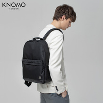 KNOMO British style bottom waterproof backpack backpack backpack men commuter Leisure College student bag 15 inch computer