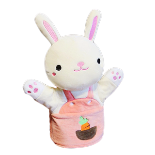 Children's hand puppet bunny puppet