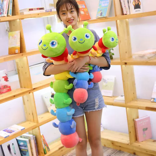 Плюшевая игрушка, детская подушка для сна, успокаивающая тряпичная кукла, гусеница