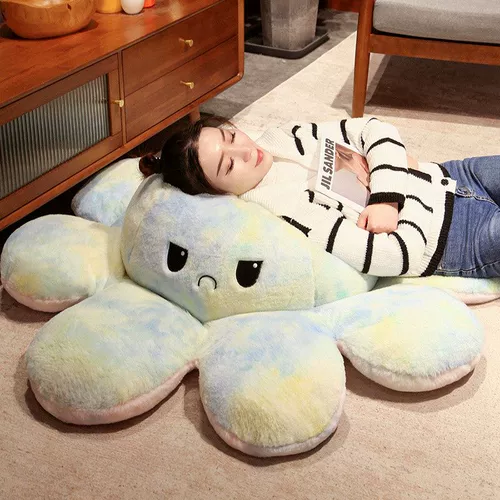 Двусторонная эмоциональная плюшевая игрушка, кукла для рыбалки, популярно в интернете, осьминог