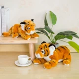 Реалистичная плюшевая игрушка, белая кукла, подушка с животными, тигр, зоопарк