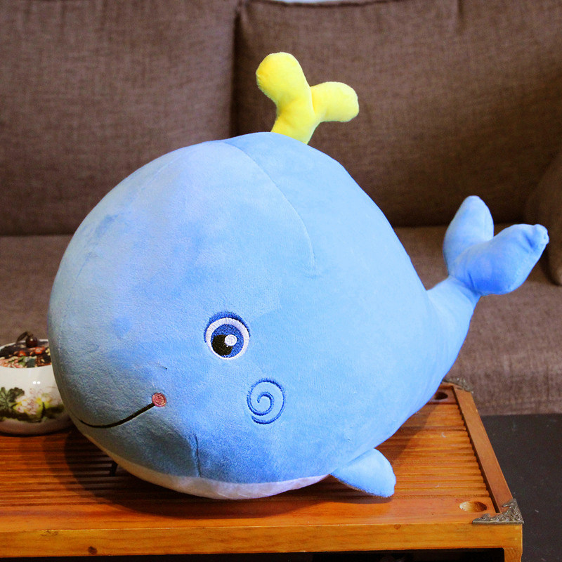 Cute ins whale doll pillow plush toy children cute doll rag doll small puppet birthday gift
